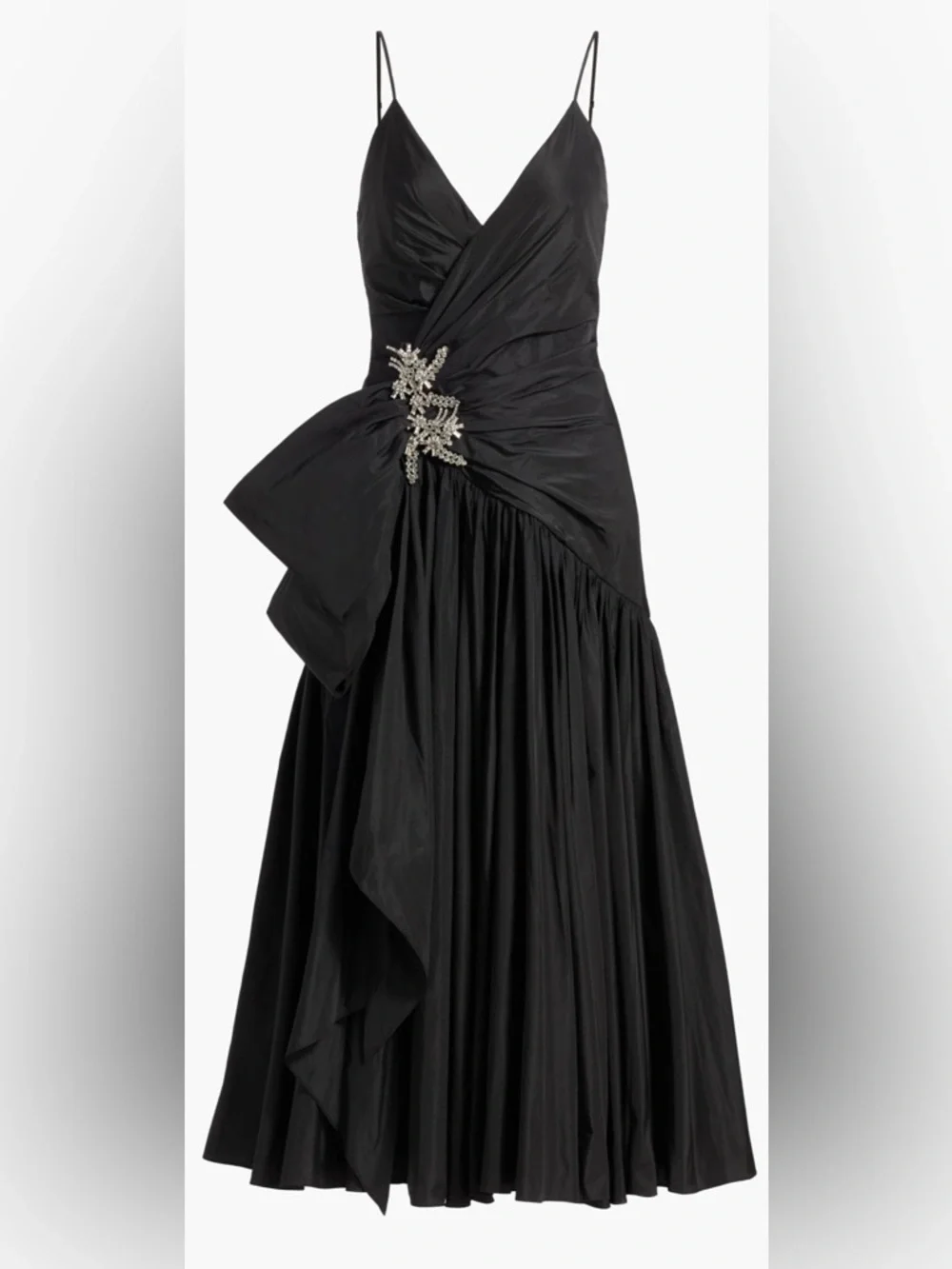 Cing a Sept Ellett Tafetta Drop-Waist Midi-Dress - Picture 2 of 8